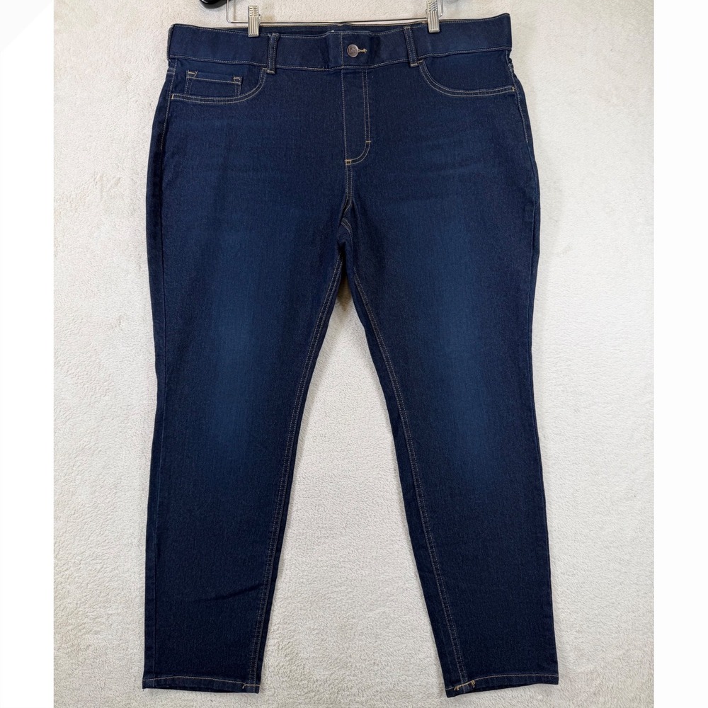 Lee Sculpting Slim Fit Skinny Leg Pull On Jeans Dark Indigo XXL 101BZSP31